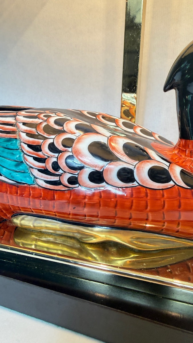 Lampe canard en porcelaine Manifattura Porcellane Artistiche Florence – vue 4
