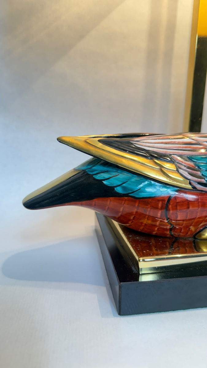 Lampe canard en porcelaine Manifattura Porcellane Artistiche Florence – vue 5