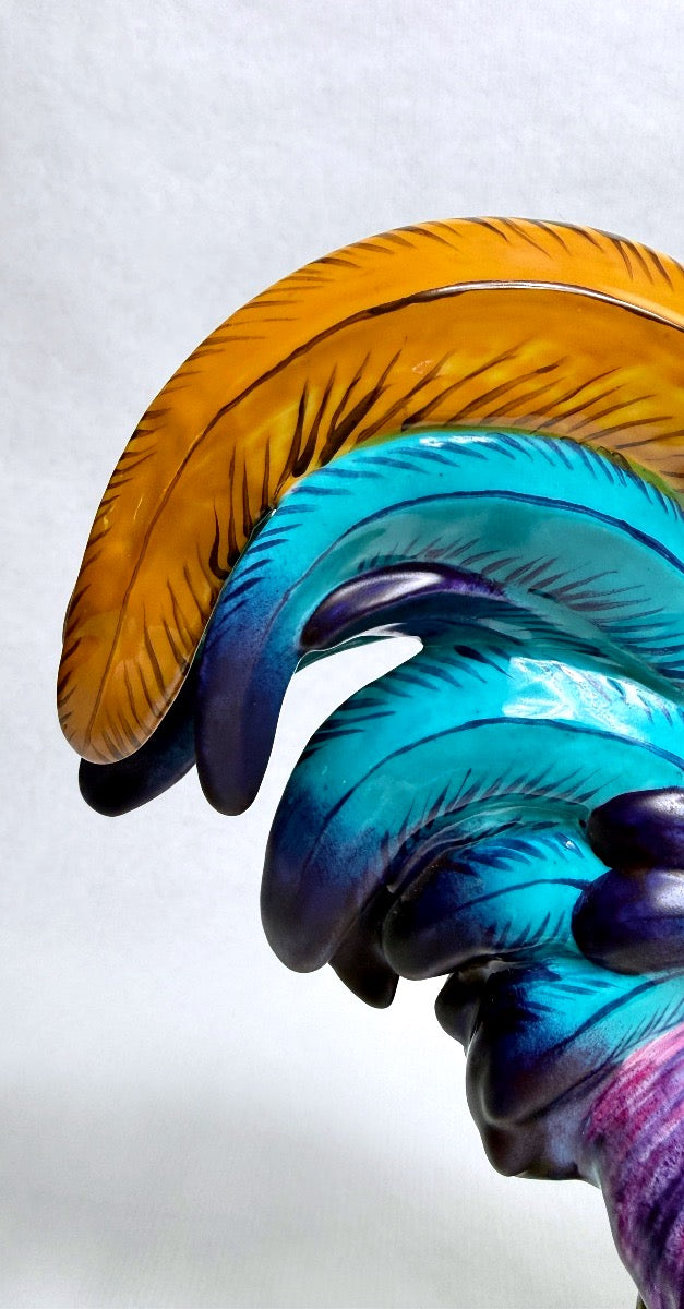 Limoges, grand coq en porcelaine d'art – vue 11