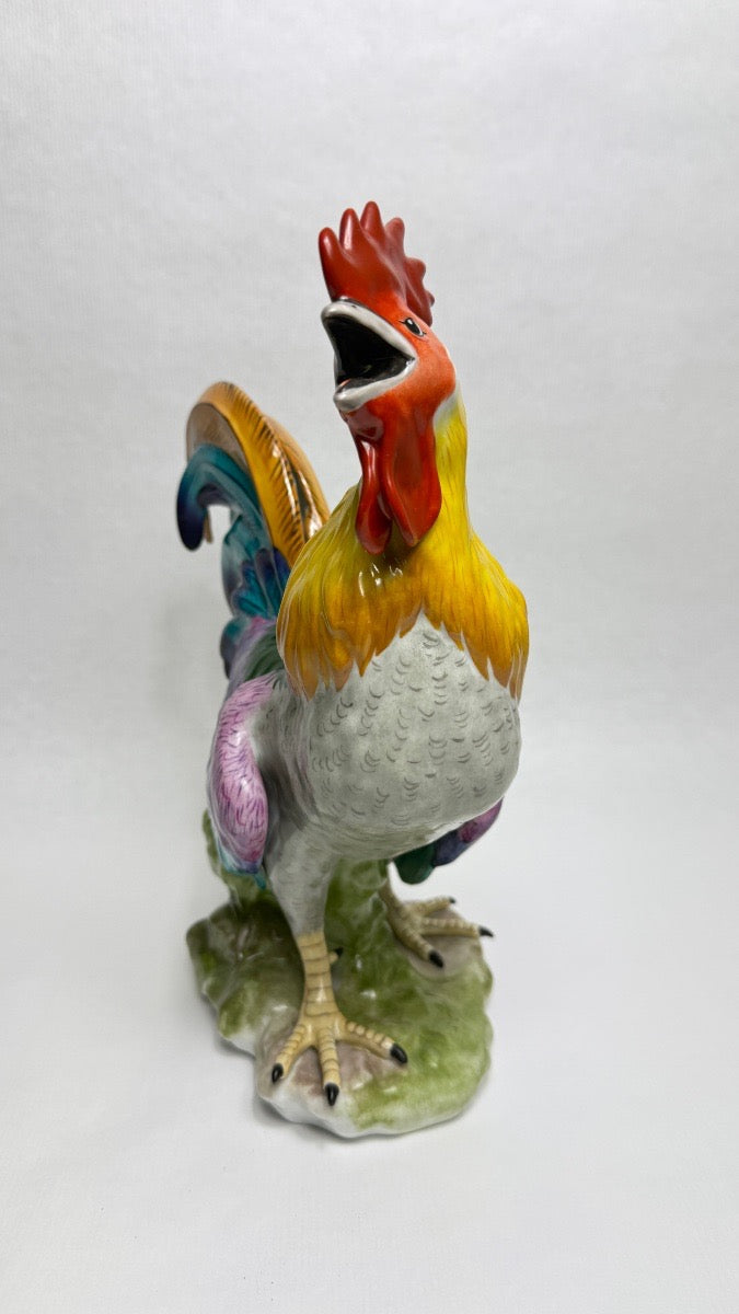 Limoges, grand coq en porcelaine d'art – vue 2