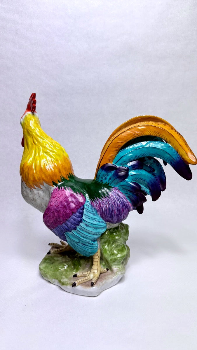 Limoges, grand coq en porcelaine d'art – vue 3